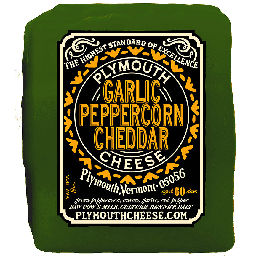 CHEESE TARPA (M) カーキ Garlic Peppercorn – Plymouth Artisan Cheese